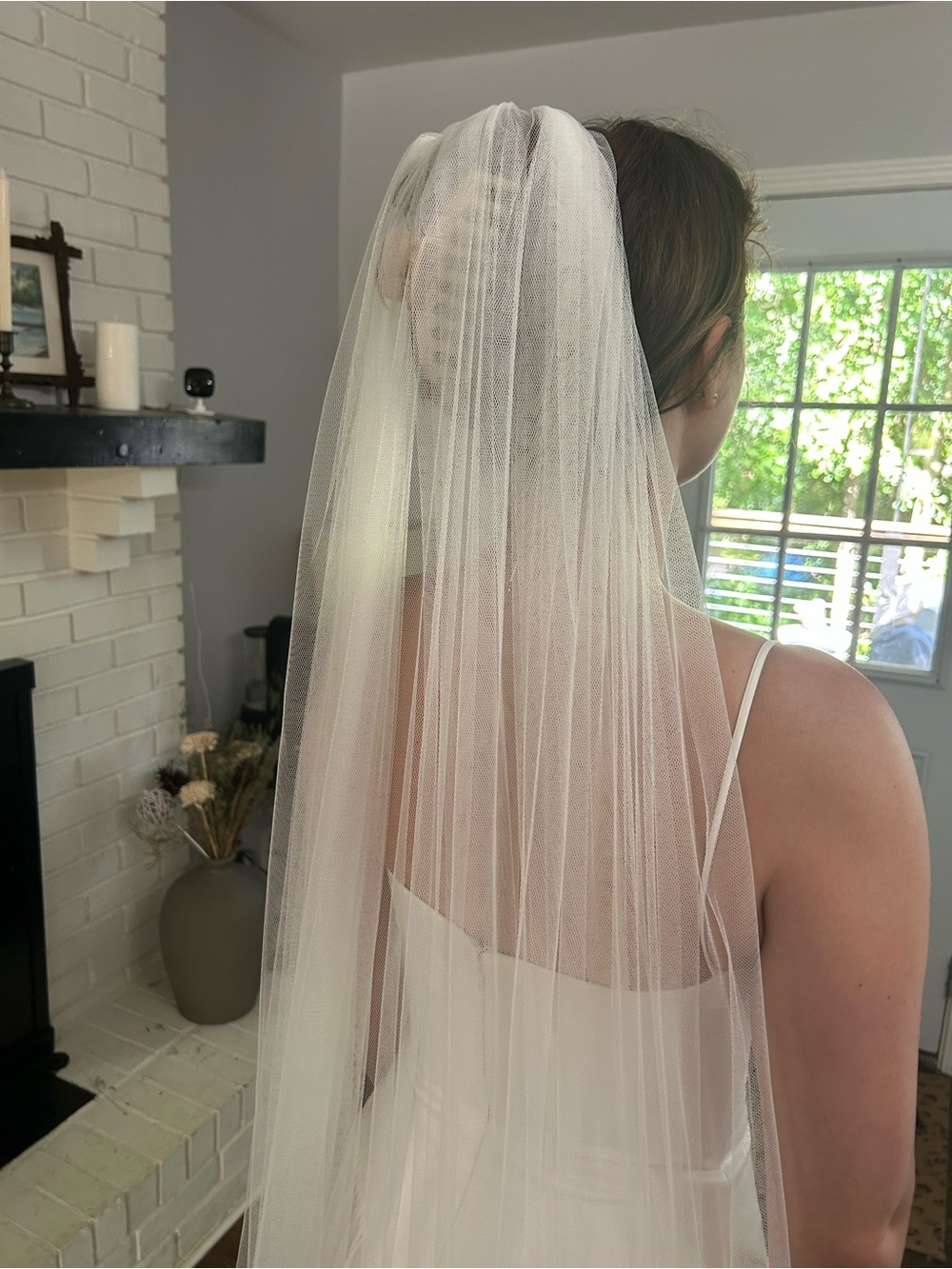 Sara Gabriel tulle chapel veil